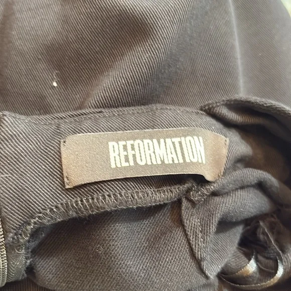 Reformation One Shoulder Black Jumpsuit sz 6 - Picture 8 of 11